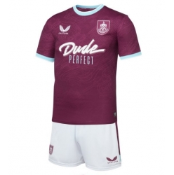 Fotbollsset Barn Burnley Hemmatröja 2025-26 Mini-Kit Kortärmad (+ korta byxor)