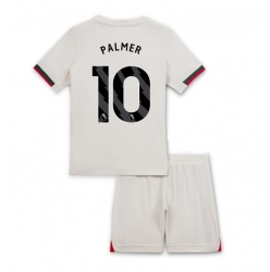 Fotbollsset Barn Chelsea Cole Palmer #10 Bortatröja 2025-26 Mini-Kit Kortärmad (+ korta byxor)