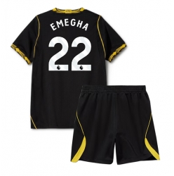 Fotbollsset Barn Chelsea Emmanuel Emegha #22 Bortatröja 2026-27 Mini-Kit Kortärmad (+ korta byxor)