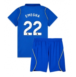 Fotbollsset Barn Chelsea Emmanuel Emegha #22 Hemmatröja 2026-27 Mini-Kit Kortärmad (+ korta byxor)