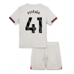 Fotbollsset Barn Chelsea Estevao Willian #41 Bortatröja 2025-26 Mini-Kit Kortärmad (+ korta byxor)