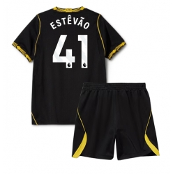 Fotbollsset Barn Chelsea Estevao Willian #41 Bortatröja 2026-27 Mini-Kit Kortärmad (+ korta byxor)