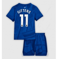 Fotbollsset Barn Chelsea Jamie Gittens #11 Hemmatröja 2025-26 Mini-Kit Kortärmad (+ korta byxor)