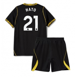Fotbollsset Barn Chelsea Jorrel Hato #21 Bortatröja 2026-27 Mini-Kit Kortärmad (+ korta byxor)
