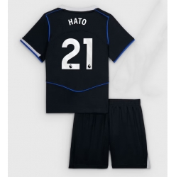 Fotbollsset Barn Chelsea Jorrel Hato #21 Tredje Tröja 2025-26 Mini-Kit Kortärmad (+ korta byxor)