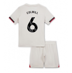 Fotbollsset Barn Chelsea Levi Colwill #6 Bortatröja 2025-26 Mini-Kit Kortärmad (+ korta byxor)