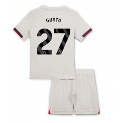 Fotbollsset Barn Chelsea Malo Gusto #27 Bortatröja 2025-26 Mini-Kit Kortärmad (+ korta byxor)