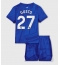 Fotbollsset Barn Chelsea Malo Gusto #27 Hemmatröja 2025-26 Mini-Kit Kortärmad (+ korta byxor)
