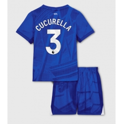 Fotbollsset Barn Chelsea Marc Cucurella #3 Hemmatröja 2025-26 Mini-Kit Kortärmad (+ korta byxor)