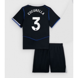 Fotbollsset Barn Chelsea Marc Cucurella #3 Tredje Tröja 2025-26 Mini-Kit Kortärmad (+ korta byxor)