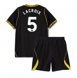 Fotbollsset Barn Chelsea Maxence Lacroix #5 Bortatröja 2026-27 Mini-Kit Kortärmad (+ korta byxor)