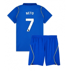 Fotbollsset Barn Chelsea Pedro Neto #7 Hemmatröja 2026-27 Mini-Kit Kortärmad (+ korta byxor)