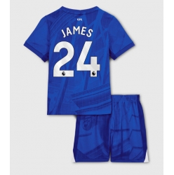 Fotbollsset Barn Chelsea Reece James #24 Hemmatröja 2025-26 Mini-Kit Kortärmad (+ korta byxor)