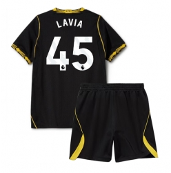 Fotbollsset Barn Chelsea Romeo Lavia #45 Bortatröja 2026-27 Mini-Kit Kortärmad (+ korta byxor)