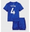 Fotbollsset Barn Chelsea Tosin Adarabioyo #4 Hemmatröja 2025-26 Mini-Kit Kortärmad (+ korta byxor)