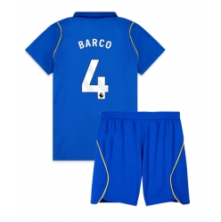 Fotbollsset Barn Chelsea Valentin Barco #4 Hemmatröja 2026-27 Mini-Kit Kortärmad (+ korta byxor)