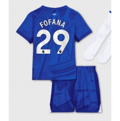 Fotbollsset Barn Chelsea Wesley Fofana #29 Hemmatröja 2025-26 Mini-Kit Kortärmad (+ korta byxor)