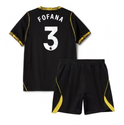 Fotbollsset Barn Chelsea Wesley Fofana #3 Bortatröja 2026-27 Mini-Kit Kortärmad (+ korta byxor)