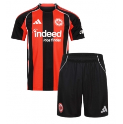 Fotbollsset Barn Eintracht Frankfurt Hemmatröja 2025-26 Mini-Kit Kortärmad (+ korta byxor)