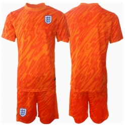 Fotbollsset Barn England Målvakt Hemmatröja EM 2024 Mini-Kit Kortärmad (+ korta byxor)