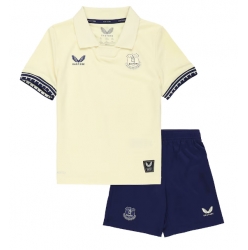 Fotbollsset Barn Everton Bortatröja 2025-26 Mini-Kit Kortärmad (+ korta byxor)