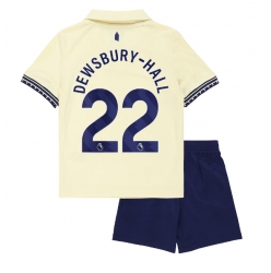 Fotbollsset Barn Everton Kiernan Dewsbury-Hall #22 Bortatröja 2025-26 Mini-Kit Kortärmad (+ korta byxor)
