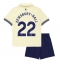 Fotbollsset Barn Everton Kiernan Dewsbury-Hall #22 Bortatröja 2025-26 Mini-Kit Kortärmad (+ korta byxor)