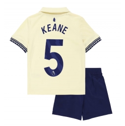 Fotbollsset Barn Everton Michael Keane #5 Bortatröja 2025-26 Mini-Kit Kortärmad (+ korta byxor)