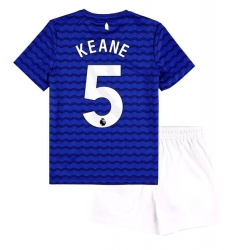 Fotbollsset Barn Everton Michael Keane #5 Hemmatröja 2025-26 Mini-Kit Kortärmad (+ korta byxor)