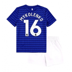 Fotbollsset Barn Everton Vitaliy Mykolenko #16 Hemmatröja 2025-26 Mini-Kit Kortärmad (+ korta byxor)