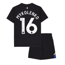 Fotbollsset Barn Everton Vitaliy Mykolenko #16 Tredje Tröja 2025-26 Mini-Kit Kortärmad (+ korta byxor)