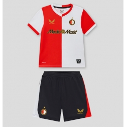 Fotbollsset Barn Feyenoord Hemmatröja 2025-26 Mini-Kit Kortärmad (+ korta byxor)