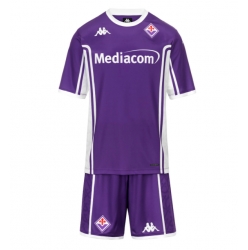 Fotbollsset Barn Fiorentina Hemmatröja 2025-26 Mini-Kit Kortärmad (+ korta byxor)