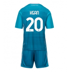 Fotbollsset Barn Fiorentina Moise Kean #20 Tredje Tröja 2025-26 Mini-Kit Kortärmad (+ korta byxor)