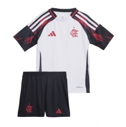 Fotbollsset Barn Flamengo Bortatröja 2025-26 Mini-Kit Kortärmad (+ korta byxor)