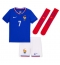 Fotbollsset Barn Frankrike Antoine Griezmann #7 Hemmatröja EM 2024 Mini-Kit Kortärmad (+ korta byxor)