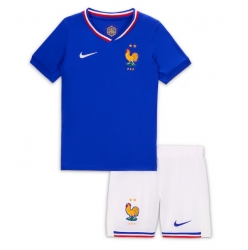 Fotbollsset Barn Frankrike Hemmatröja EM 2024 Mini-Kit Kortärmad (+ korta byxor)