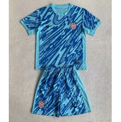 Fotbollsset Barn Förenta Staterna Målvakt Hemmatröja Copa America 2024 Mini-Kit Kortärmad (+ korta byxor)