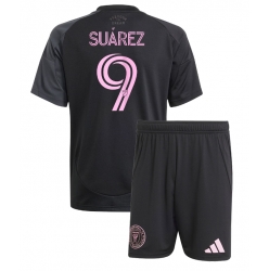 Fotbollsset Barn Inter Miami Luis Suarez #9 Bortatröja 2025-26 Mini-Kit Kortärmad (+ korta byxor)