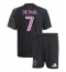 Fotbollsset Barn Inter Miami Rodrigo De Paul #7 Bortatröja 2025-26 Mini-Kit Kortärmad (+ korta byxor)