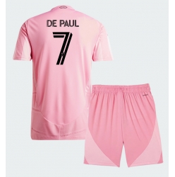 Fotbollsset Barn Inter Miami Rodrigo De Paul #7 Hemmatröja 2026-27 Mini-Kit Kortärmad (+ korta byxor)