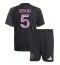Fotbollsset Barn Inter Miami Sergio Busquets #5 Bortatröja 2025-26 Mini-Kit Kortärmad (+ korta byxor)