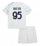Fotbollsset Barn Inter Milan Alessandro Bastoni #95 Bortatröja 2025-26 Mini-Kit Kortärmad (+ korta byxor)