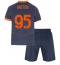 Fotbollsset Barn Inter Milan Alessandro Bastoni #95 Tredje Tröja 2025-26 Mini-Kit Kortärmad (+ korta byxor)