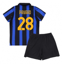 Fotbollsset Barn Inter Milan Benjamin Pavard #28 Hemmatröja 2026-27 Mini-Kit Kortärmad (+ korta byxor)