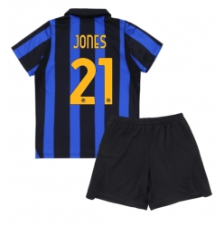 Fotbollsset Barn Inter Milan Curtis Jones #21 Hemmatröja 2026-27 Mini-Kit Kortärmad (+ korta byxor)