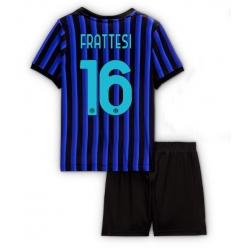 Fotbollsset Barn Inter Milan Davide Frattesi #16 Hemmatröja 2025-26 Mini-Kit Kortärmad (+ korta byxor)
