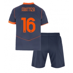 Fotbollsset Barn Inter Milan Davide Frattesi #16 Tredje Tröja 2025-26 Mini-Kit Kortärmad (+ korta byxor)