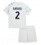 Fotbollsset Barn Inter Milan Denzel Dumfries #2 Bortatröja 2025-26 Mini-Kit Kortärmad (+ korta byxor)