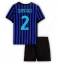 Fotbollsset Barn Inter Milan Denzel Dumfries #2 Hemmatröja 2025-26 Mini-Kit Kortärmad (+ korta byxor)